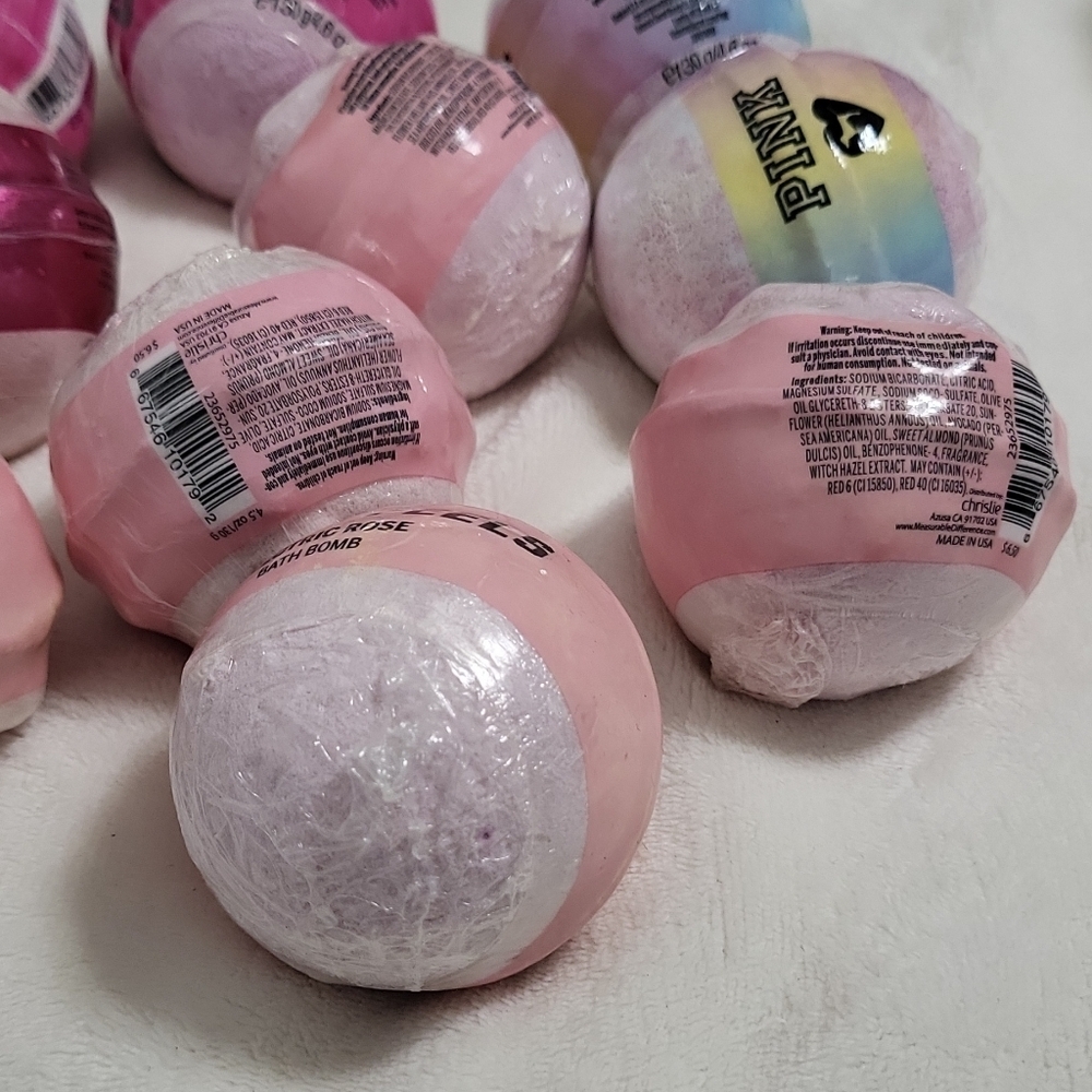 PINK Bath Bombs Spring Feels Unicorn Vibes Assorted Scents 4.6 oz lot of 11 - Picture 9 of 16